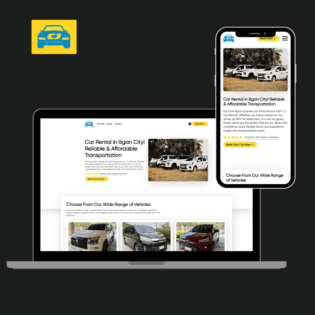 Cj Car Rentals portfolio