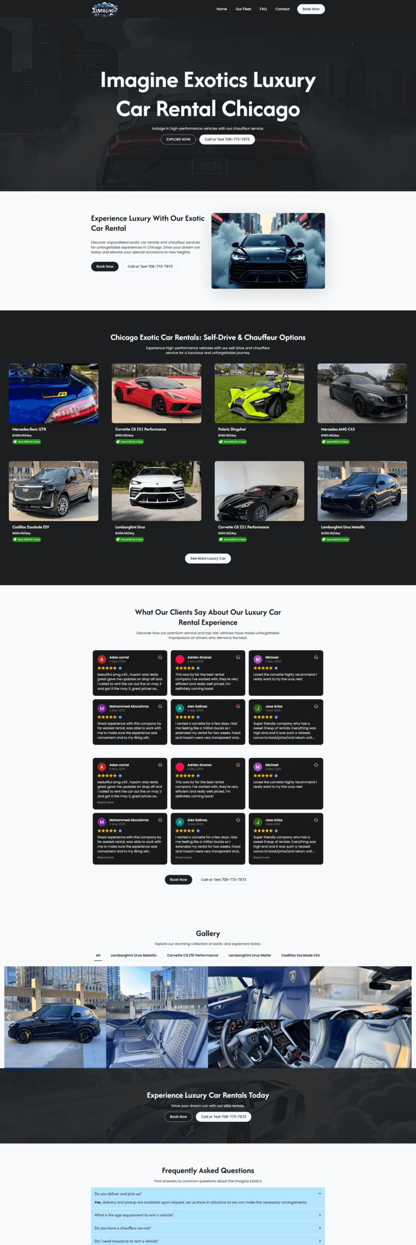 Imagine Exotics Luxury Car Rental Chicago